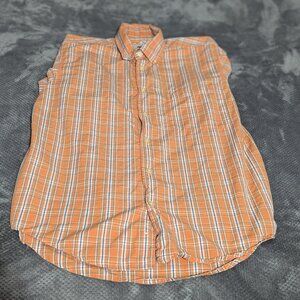 IZOD Men’s Long Sleeve Button Down Plaid Shirt Size Small.